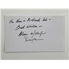 Image 1 : Alan and Marilyn Bergman signed note