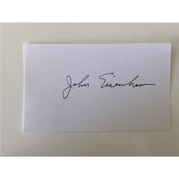 John Eisenhower original signature