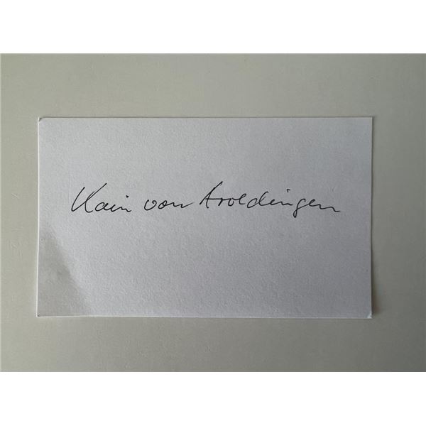 Principal dancer Karin von Aroldingen original signature