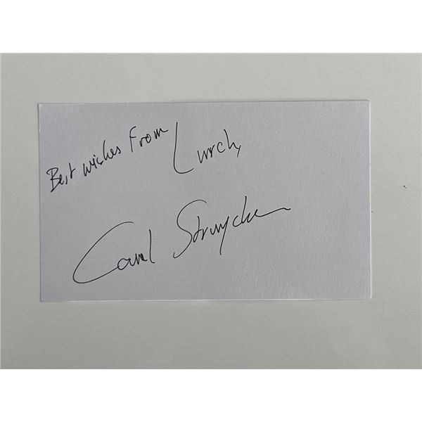 The Addams Family Carel Struycken original signature