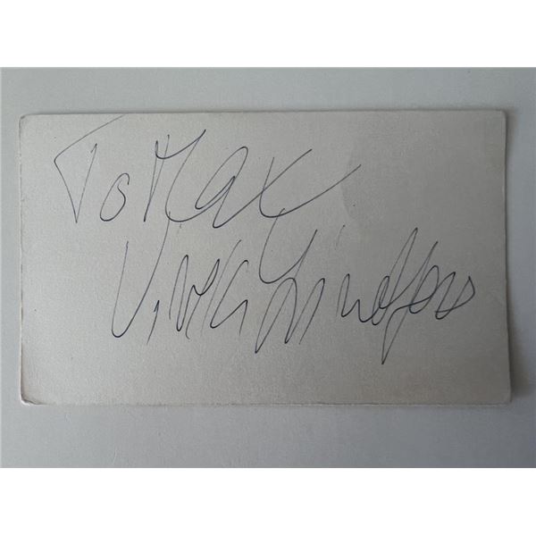 Actress Viveca Lindfors original signature