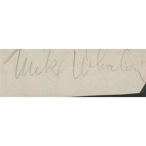 Michael Whalen signature cut