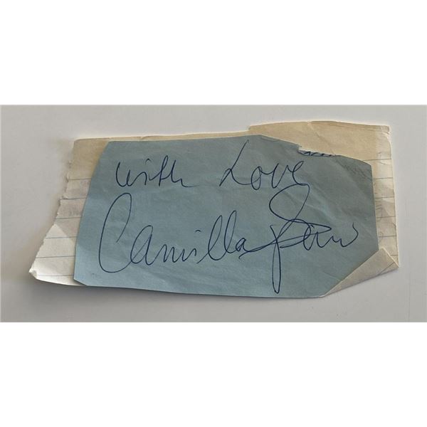 Camilla Sparv original signature