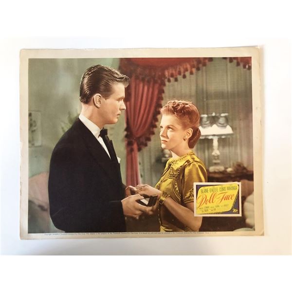 Doll Face original 1945 vintage lobby card