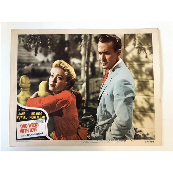 Two Weeks with Love original 1950 vintage lobby card