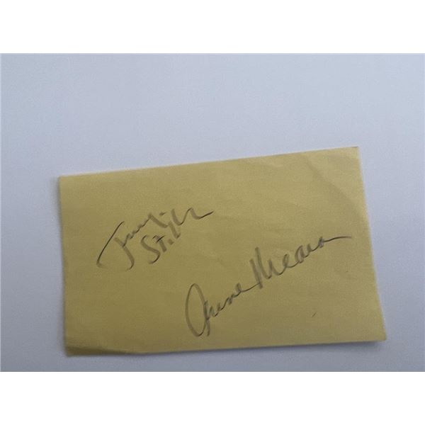 Jerry Stiller and Anne Meara signature cut