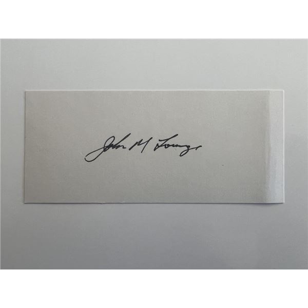 John M. Lounge original signature