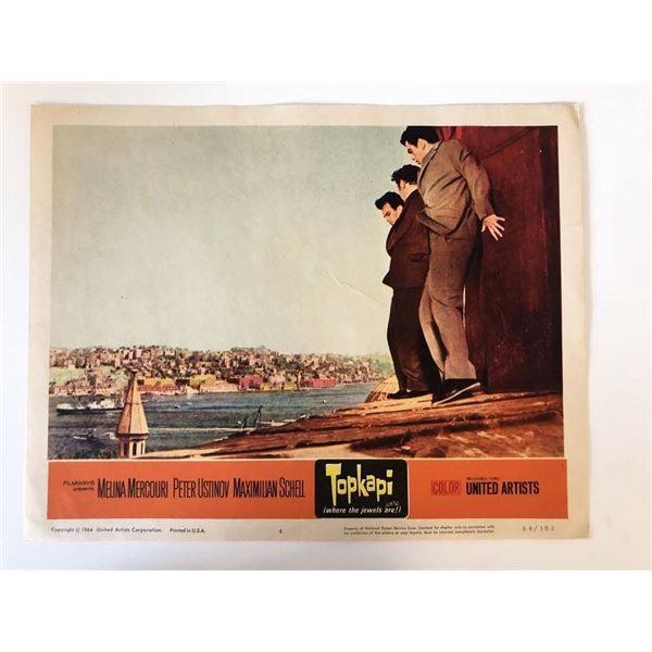Topkapi  original 1964 vintage lobby card