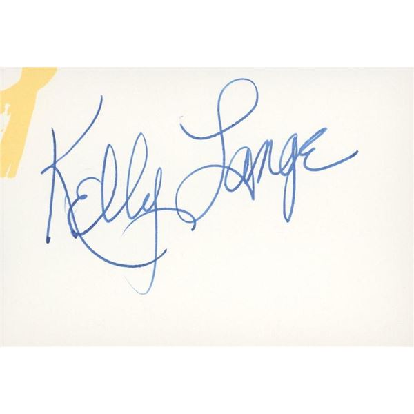 News Anchorwoman Kelly Lange signature cut