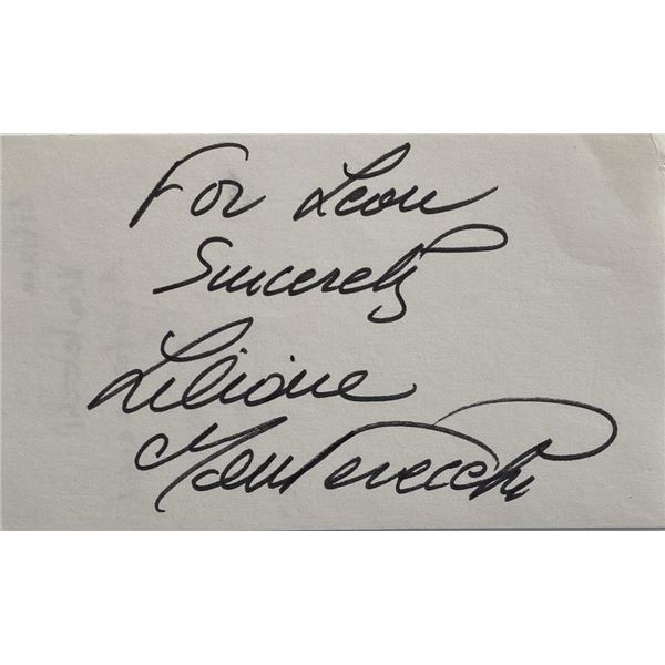 Liliane Montevecchi original signature