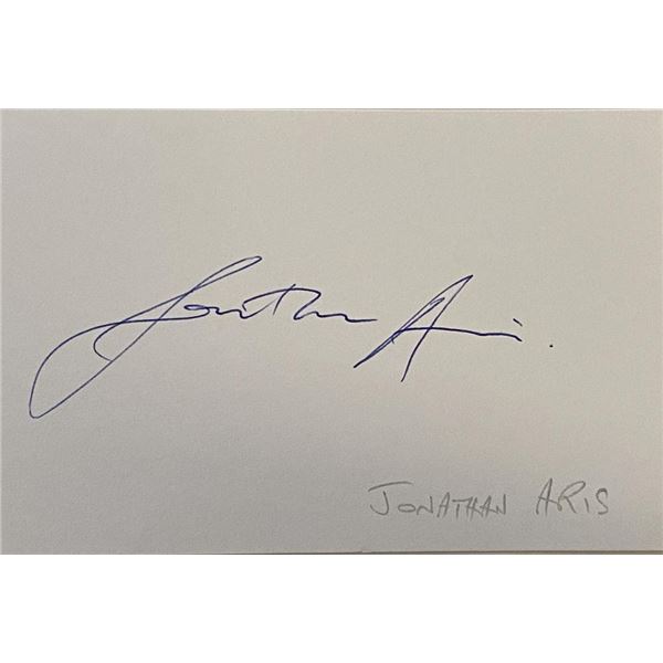 The War of The Worlds Jonathan Aris original signature