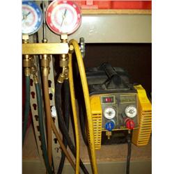 FREON GAUGES & PUMP