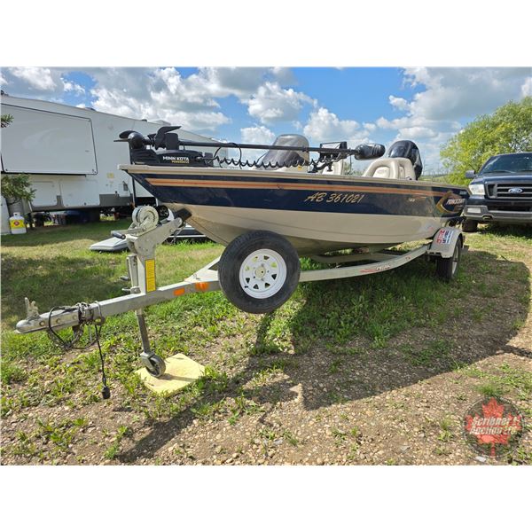 FISHING BOAT : 2006 Princecraft Pro Series 165 : Mercury Outboard 75HP : Aluminum Trailer