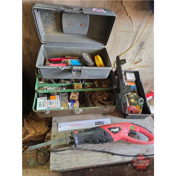 Tool Combo : Power Max Recip Saw & 3 Tools Boxes