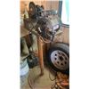 Image 1 : Grinder & Wire Wheel on Pedestal Stand (1/4hp Motor) (Approx 54"H)