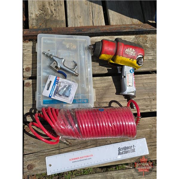 MAC Tools 1/2" Impact with Coil Air Hose & Fittings