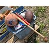 Image 5 : PALLET LOT : Kids Combo : Rocking Horse, Balls & Bat, Rackets, Wake Board, etc