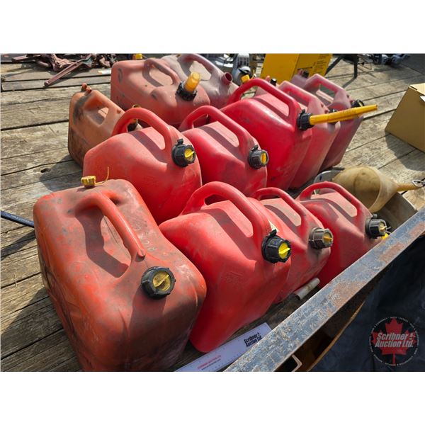 Jerry Cans (12) w/Extra Spouts & Funnel