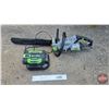 Image 1 : EGO Cordless 56V Chainsaw (18") w/Charger & Battery