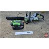 Image 2 : EGO Cordless 56V Chainsaw (18") w/Charger & Battery