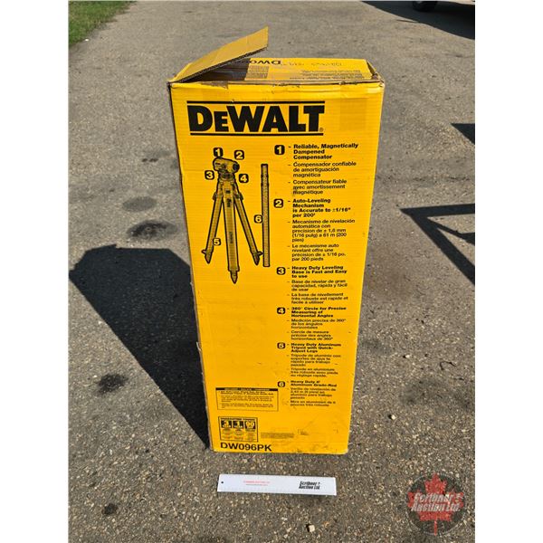 Dewalt Heavy Duty 26X Auto Level w/Tripod & Grade Rod (Transit Level)