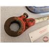 Image 4 : Ridgid Pipe Threader (3/4" & 1/2" Dies), Ridgid No. 1 and 2 Pipe Cutter, 8"C-Clamp & 2" C-Clamps (2)