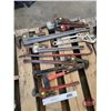 Image 1 : Pipe Wrenches (7), Crescent Wrenches (2), Sledge Hammer (4lb) & Gooseneck Bar