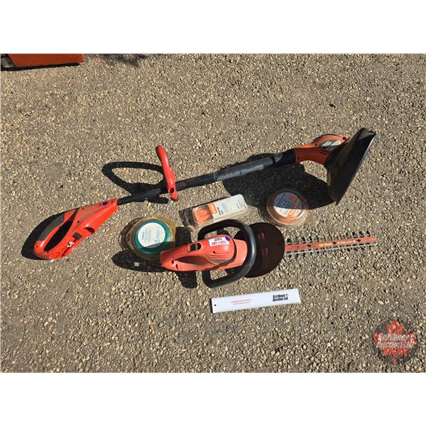 Black & Decker Combo : Weed Trimmer, Hedge Trimmer & Trimmer Line