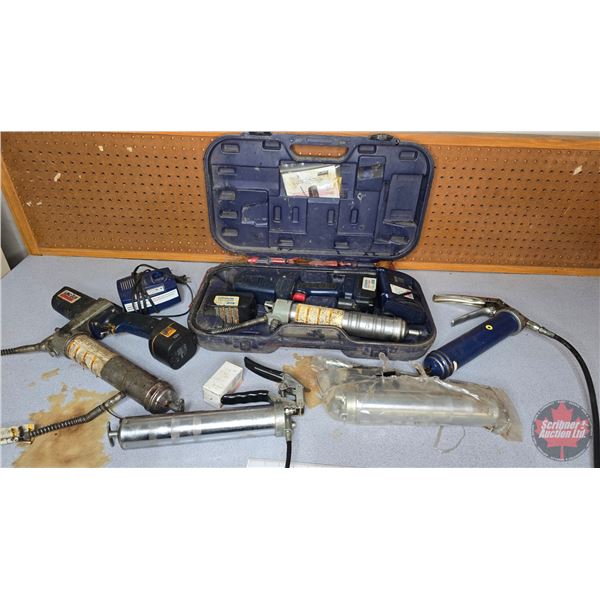 Grease Guns (5) : Lincoln 18V, Lincoln 12V & Manual (3)