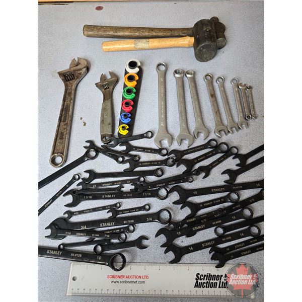 Combination Wrenches, Ball Pein Hammer, Rubber Mallet & Fuel Line Disconnects