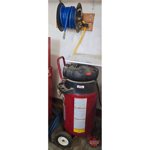 Powermate 21gal Air Compressor & Hose Reel (115V)