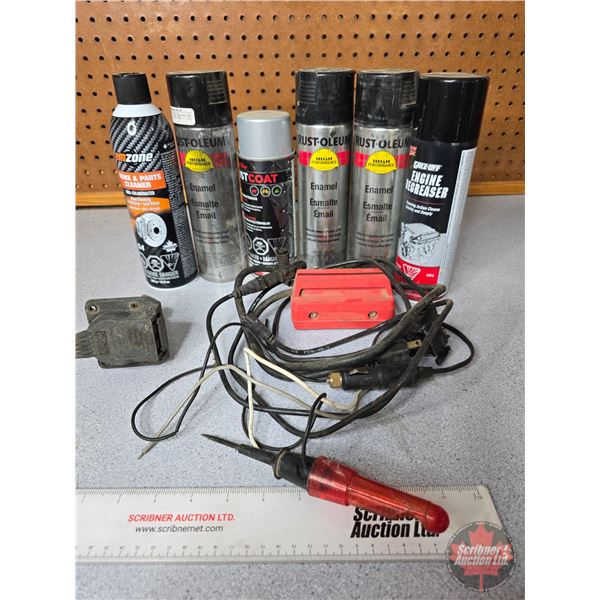 Aerosols : Brake Cleaner & Engine Degreaser w/Test Light, Magnetic Oil Pan Heater