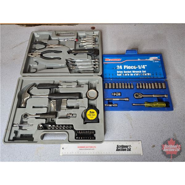 Tools Kits (2) : Westward 1/4" Drive Socket Set & GCS Multi-Set