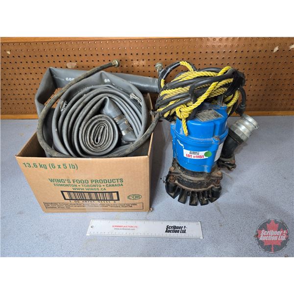 Tsurumi Sump Pump w/Rag Hose