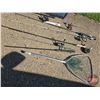 Image 6 : Tote Lot : Fishing Rods, Net, Inflatable PFD (Flotation Device)w/CO2 Catridge, etc