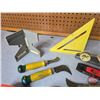 Image 3 : Speed Square, Post Leveler, Calk Line, Tape Measures, etc