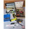 Image 1 : Screw Drivers, Screw Driver Bits, Allen & Torx Sockets, Flashlight, Tin Sign, etc