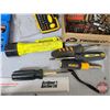 Image 7 : Screw Drivers, Screw Driver Bits, Allen & Torx Sockets, Flashlight, Tin Sign, etc