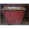 Image 1 : Brittanica Encyclopedias (Complete Set) w/Shelving Unit & World Atlas