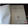 Image 7 : Brittanica Encyclopedias (Complete Set) w/Shelving Unit & World Atlas