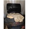 Image 6 : Shipping Trunk w/Jordache Soft Sided Luggage, Vintage Coat & Picture Frames