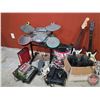 Image 1 : Video Game Consoles : XBOX Consoles (3), Games, Guitar Hero Guitars & Drum Set, etc