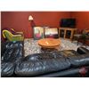Image 1 : RUMPUS ROOM LOT : BULK BUY !!! Including :  Leather Sectional Couch - Arm Chair - 43"Roku TV - Lam