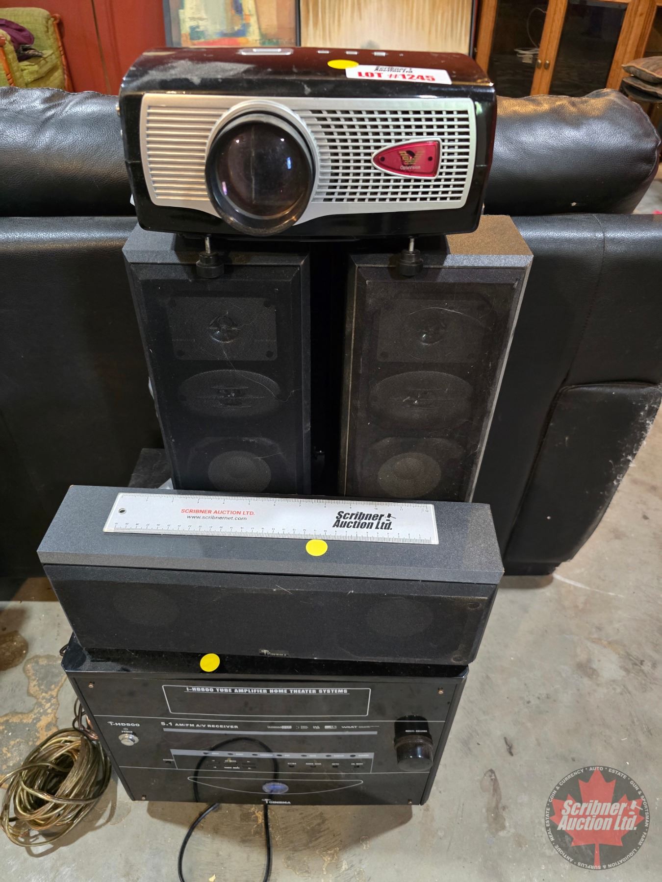 Opta Vision Projector w/Cinema I Home Theatre Sound System