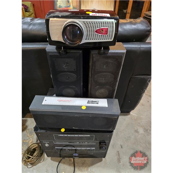 Opta Vision Projector w/Cinema I Home Theatre Sound System