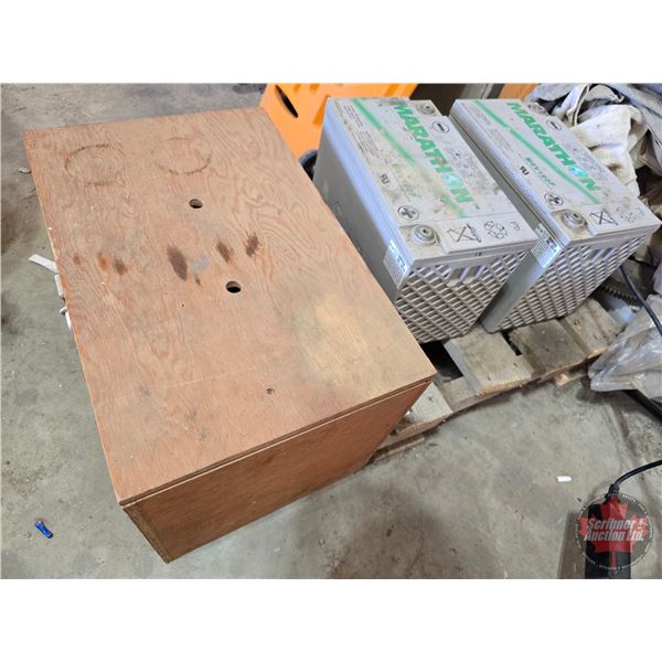 Marathon RV Deep Cycle 6.75-6.9V Batteries w/Wood Box (Part #M6V190F)