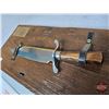 Image 2 : Bowie Knife Mounted on Plaque (Reproduction of c.1830 Jim Bowie Knife)
