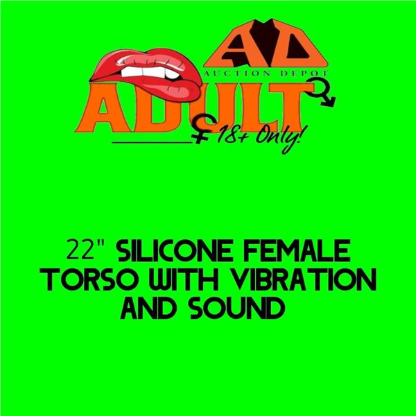 22" Female Silicone Torso With Vibration & Sound