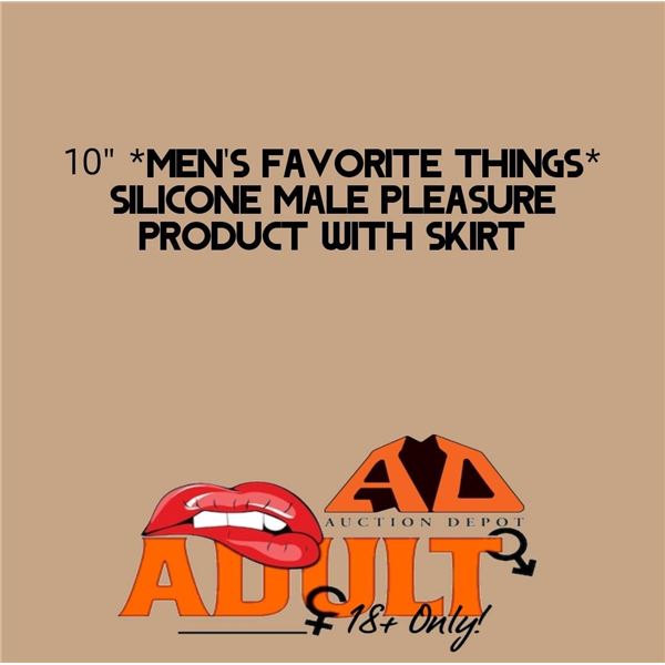 Men's Favourite Things 10" Silicone Male Pleasure Product with Skirt Design