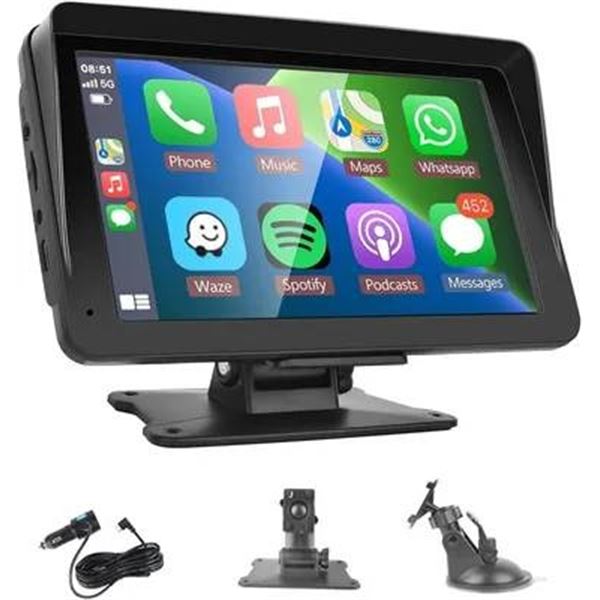 7-inch Portable Car Radio with Apple CarPlay & Android Auto